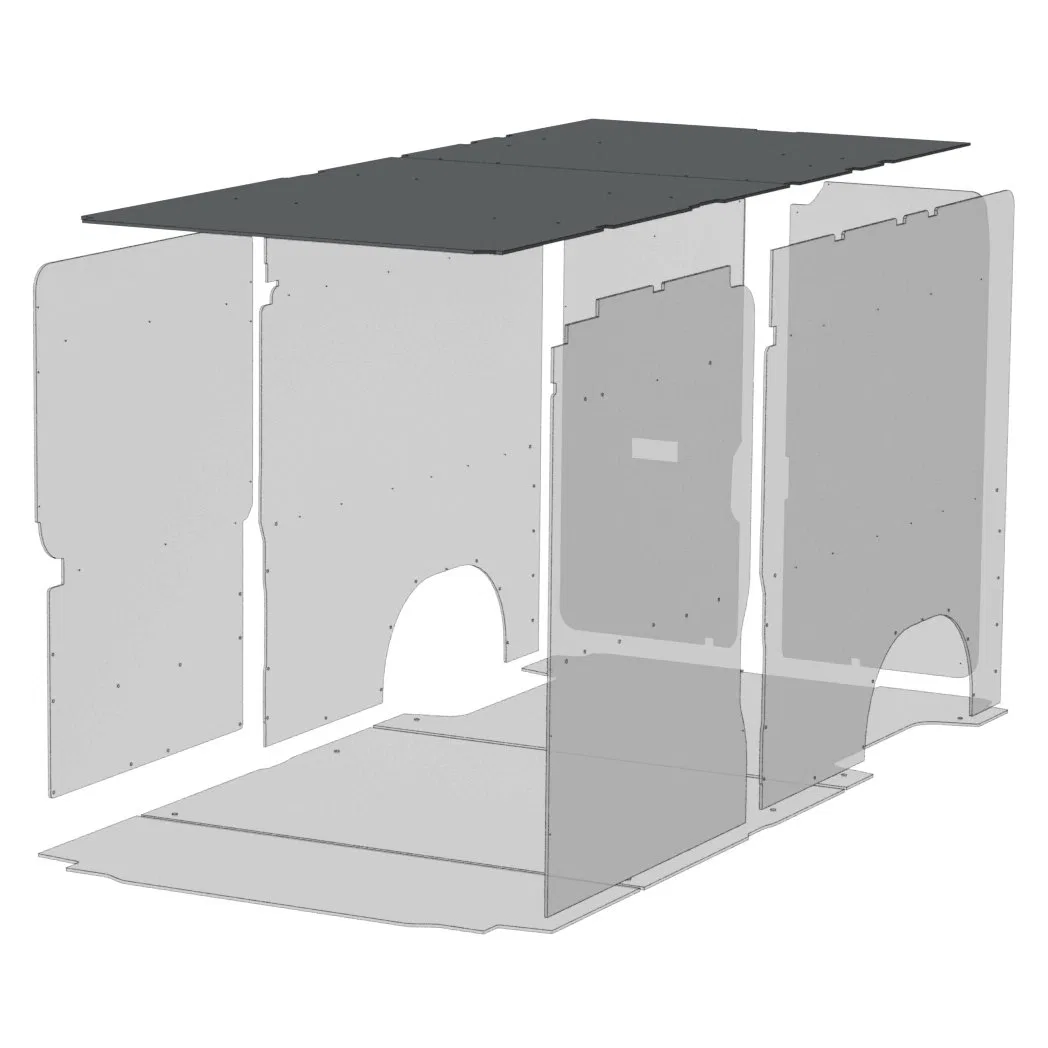 645-114-2613.HR – LEGEND FLEET Van Ceiling Liner, Gray Polypropylene Outer Layer With A Plastic Core Backed With Foam...